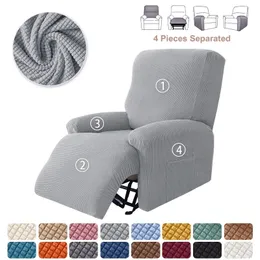 Polar Fleece Recliner Sofa Sofa Cover Elastic All 포함 소년 의자 덮개 편안한 안락 안락 의자 소파 커버 가구 거실 240124