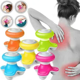 Mini Electric Vibration Full Body Massager Relax Massage Tools for Head Shoulder Neck Back Health Care Battery USB Dual Charging 240202