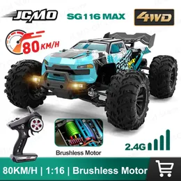 ZLL SG116MAX RC Car Brushless High Speed 80KM/H Remote Control Car 4WD Professional Racing Car 2.4G Off-Road Drift car RC Toys 240127