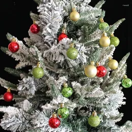 Party Decoration 2024 Christmas Bright Ball Plating Present Box Set Tree Hanging Shopping Mall Layout Partihandel