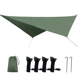 Tents And Shelters Outdoor Sunscreen Shade Waterproof Square Camping Mat Sail Oxford Cloth Garden Awning Canopy Ground