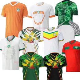 AFCON 2024 Mali Marrocos camisas de futebol Copa da África Senegal MANE Costa do Marfim Hakimi SAISS Camisas de futebol Camarões Ziyech KOUYATE Argélia kit de futebol