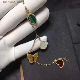 Tasarımcı Cleef Braclet Dört Yaprak Yonca Bileklik Van Yonca Bileklik Klasik Yonca Kalp Yaprak Lüks Cazibe Bilezikleri 18K Beyaz Altın Kaplama Bilezik Bayanlar Ve Kız