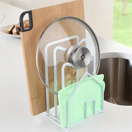 Armazenamento de cozinha multifuncional filtro de utensílios de cozinha rack de água placa de corte de ferro prateleira tampa do pote quadro