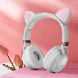 Arrival Cute Cat Ears Headphones Wired Gaming Headset 3.5mm AUX Foldable With Mic Gift For Kids Adults