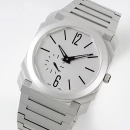 BVF factory high-quality watch stainless steel case strap light gray matte dial customized automatic mechanical movement 40MM