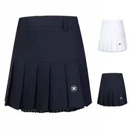 Women Golf Short Skirt Female Summer Breathable Sports Girl Elasticity Wear Anti-exposure Pleated Skirts Lady golf Clothing 240122