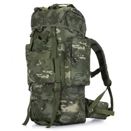 Mochila tática militar de grande capacidade 70l, mochila masculina para escalada, caça, acampamento, oxford, exército, à prova d'água, sacos de viagem 240202