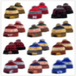 2024 Frete grátis gorros universitários de inverno malha América esportes todas as equipes beisebol futebol basquete gorros mulheres homens moda inverno 1000 + chapéus