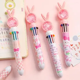 Quick Dry Multicolored Pens Cute 0.5mm Drawing Marking Pen Sequins Ballpoint Office