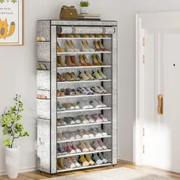 Shoe Rack 10tier stor kapacitet 5056pairs fristående förvaringsskåp entré 240130