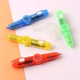Toys 1PC Spinning Top Ball Pen Stress Relief Magic Fingertip Gyro Turning Ballpoint Invisible Glow Ink