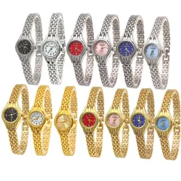 Женские часы-браслет Mujer Golden Relojes с маленьким циферблатом, кварцевые часы для отдыха, наручные часы, женские элегантные часы 240131