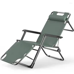 Camp Furniture Reclining Chair Balcony Noontime Rest Folding Outdoor Portable Pragmatic Relaxation Collapsible Beach