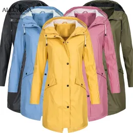 Winter Women Gacket Softshell Fleece Long Jackets Londbreaker المشي لمسافات طويلة معطف في الهواء الطلق معطف المطر مقنعين FAMALE 240125