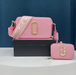 new Designer Womens Shoulder Bag Letter pink green black Color Contrast Camera Bags Versatile Messenger Bags with wallets