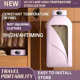 折りたたまれた電気衣服乾燥機スマート乾燥ラックハングマシンポータブルトラベル暖かい空気タイミング付き220Vホーム用