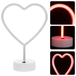Gece Işıkları Neon Işık Sevgililer Günü Yatak Odası İşareti Kalp Düğünü için Dekorasyonlar