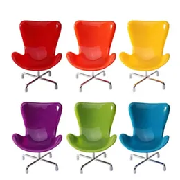 6pcs/lot moda bebek sandalyeleri6 renkler karışık 1/6 bebek aksesuarlarıdolhouse mobilyalar oyuncaklar için blythe bjd bebekler highchair 240123