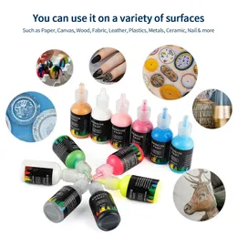9/12PCS 10ML / 29ML Nail Airbrush Inks for Spray Gun Nail Art Nail Painting Pigment Inks Nail Tools Manicure Gel 240129