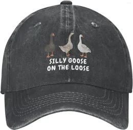 Ball Caps Funny Goose Hat Silly na luźnych mężczyzn czapki baseballowe czapki