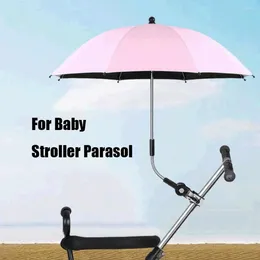 Peças de carrinho de bebê com diâmetro de 75cm, guarda-sol de vinil, direção universal para crianças