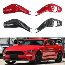 Innenzubehör 2X Auto Schalthebel Wischerstangenabdeckung Trim ABS Rahmen für Ford Mustang 2024-2024 Mondeo Taurus Edge Kuga LHD