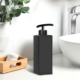 Dispenser di sapone liquido Leeseph Nero opaco 304 Acciaio inossidabile Design quadrato per il bagno