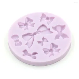 Backformen Rendas Para Bolo 8PCS Bowknot Silikon Kuchen Form Für Cupcake Bowtie Seife Moldes De Silicona Fondant Dekorieren werkzeuge