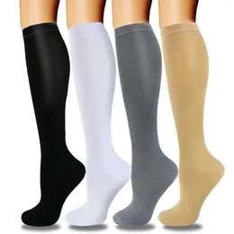 Women Socks For Compression Circulation Promote Nurses Running Blood Gym Treatment Men Tight Hiking Pregnancy