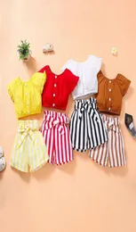 Girls Clothes 2t Girl Skirt Set Summer toddler clothing sets 1 to 4T conjunto corto dos piezas6979747