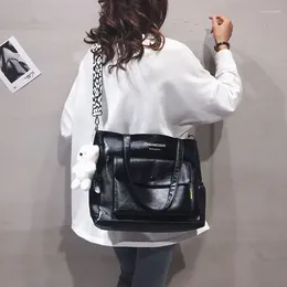 이브닝 가방 2024 대학생을위한 수평 정사각형 대용량 핸드백 Commuter Class Crossbody Bag 다목적 One Shoulder Tote