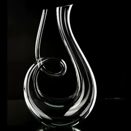 Хрустальный высококачественный 6-образный графин для вина, подарочная коробка, графин с арфой и лебедем, креативный сепаратор для вина 1500 мл 240123