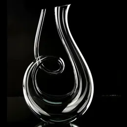 Crystal High Grade 6-Shaped Wine Decanter Gift Box Harp Swan Decanter Creative Wine Separator 1500 ml 240123