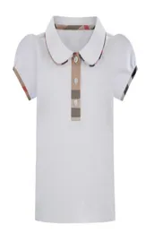 Girls039 short sleeve Tshirt Lapel summer cotton casual top97744678718664