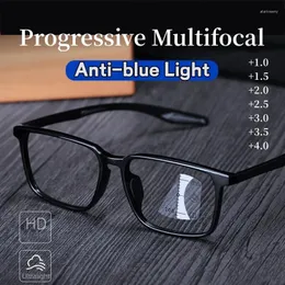 Óculos de sol progressivos óculos de leitura multifocal para mulheres homens vintage bifocal longe perto visão óculos esportes tr90 presbiopia eyewear