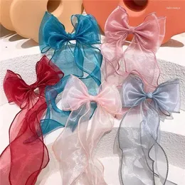 Fermagli per capelli Nastro per bambini Bowknot Corda intrecciata Legato Copricapo per ragazza Clip da principessa alla moda