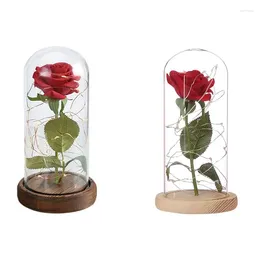 Fiori decorativi Kit di rose Rose dorate colorate artificiali Regali di fiori per San Valentino, Ringraziamento, Compleanno di una ragazza, proposta