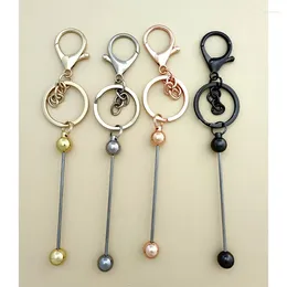 Schlüsselanhänger Japan und Korea Metall Perlen Allmähliche Farbe Schlüsselbund Y2k Harajuku Stil Niedliche Tasche Auto Anhänger Kann Flaschenöffner Tropfen hängen