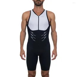 Tävlingssatser Roka 2024 Summer Cycling Skinsuit Man Triathlon ärmlös badkläder cykeltröja ropa ciclismo kläder jumpsuit