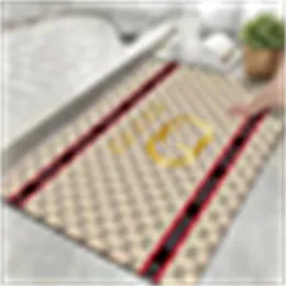 Designer Teppich berühmte klassische Bodenmatte modische Print Badezimmer Küche Teppich Fußbodenmatte Klassische Logo Badezimmer Teppich Non -Slip Floor Matte