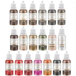 Tattoo Inks Ink Set Permanent Makeup Eyebrow Lips Eye Line For Body Beauty Art Supplies Color Microblading Pigment