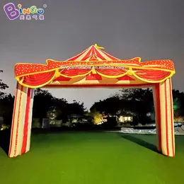 wholesale Free Express 4.8x3.8mH decorative inflatable circus arches inflation event booth for event party entrance decoration toys sport