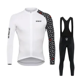 Весенне-осенний комплект с длинным рукавом Go Rigo Go для велоспорта, мужская одежда для велосипеда, MTB велосипед, Джерси, нагрудник, штаны, комплект Ropa Ciclismo 240119