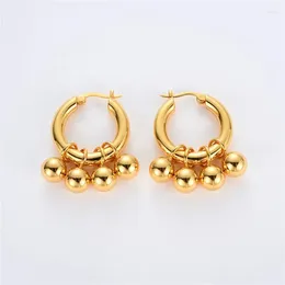 Dangle Earrings French Ins Unique Precision Craftsmanship Small Beads Brass For Women Detachable Ear Buckle Jewelry Fashion Accessories