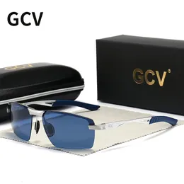 GCV Ultralight Frame Polariserade solglasögon Eyewear Men Man Fashion Sports Style Driving Fiske Male Outdoor Travel UV Goggles 240124