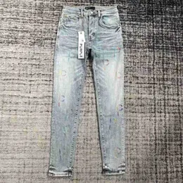 Jeans masculinos 2023 roxo-bran * homens designer antienvelhecimento slim fit casual jeans pu2023900 tamanho 30-32-34-36-38j9xa