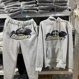 Erkek Hoodies Sweatshirts Bodysuit Blue Tiger Moda Markası Sonbahar ve Kış Gevşek Yüksek Sokak Tarzı Erkek ve Kadınlar