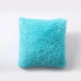枕卸売45x45cm豪華なソフトフェイクファーグリーンスローカバー枕カバー装飾枕カバー
