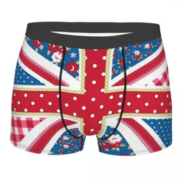 Underpants Shabby Chic Union Jack National Flag Breathbale Panties Men's Underwear Sexy Shorts Boxer Briefs